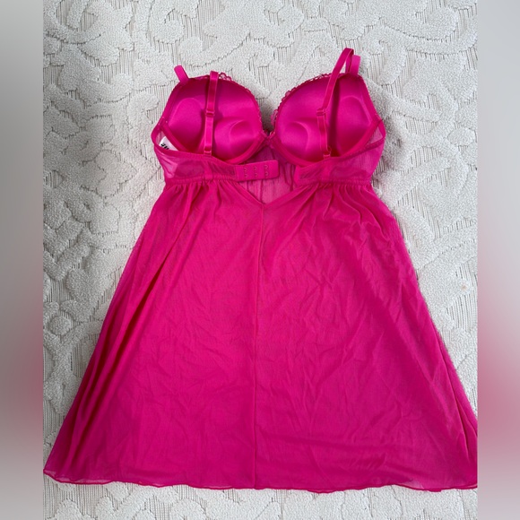 H&M Hot Pink Baby Doll Lingerie - Picture 2 of 3